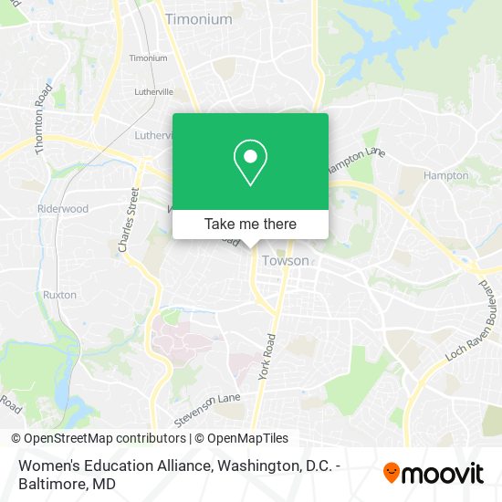 Women's Education Alliance map