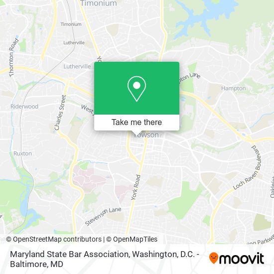 Maryland State Bar Association map