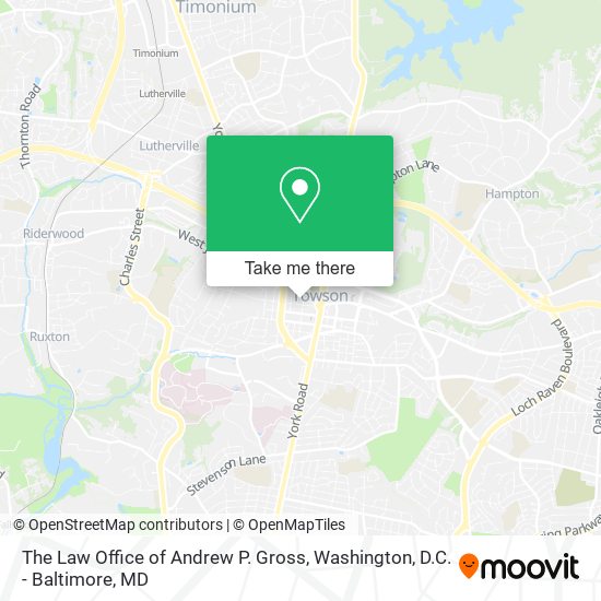 The Law Office of Andrew P. Gross map