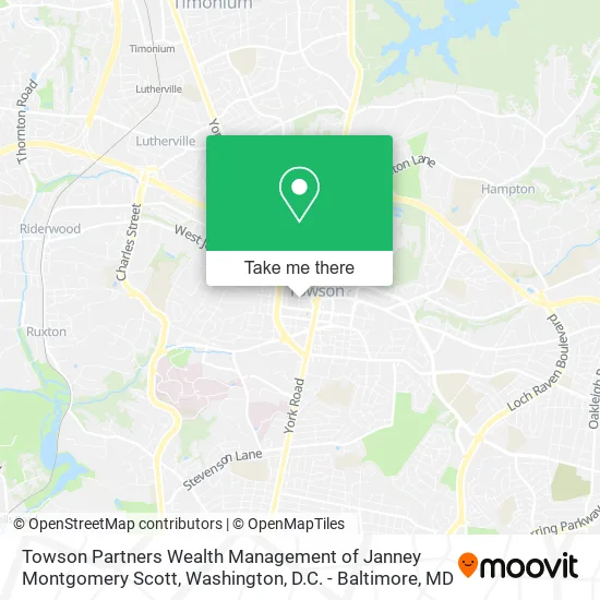 Towson Partners Wealth Management of Janney Montgomery Scott map