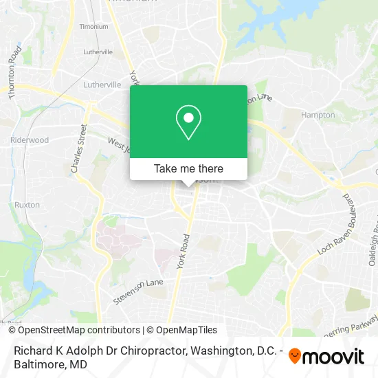 Richard K Adolph Dr Chiropractor map