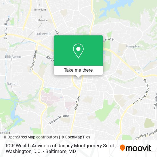 RCR Wealth Advisors of Janney Montgomery Scott map