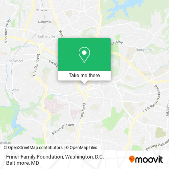 Friner Family Foundation map