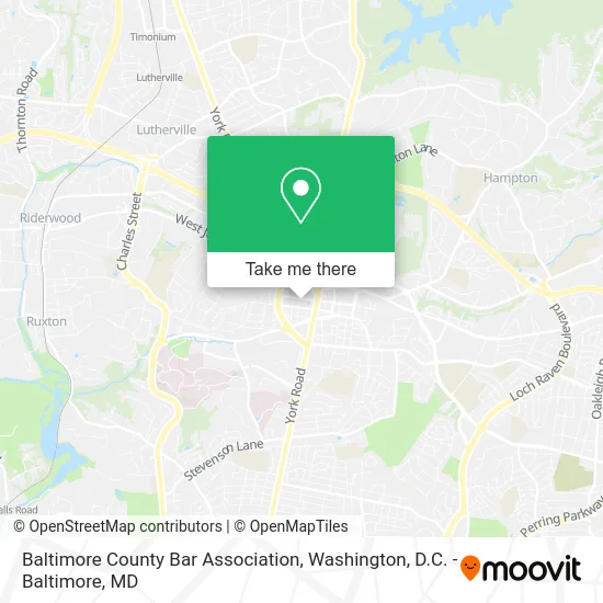 Baltimore County Bar Association map