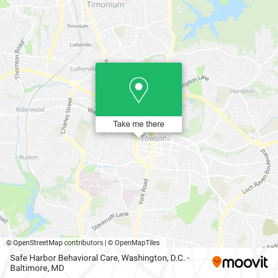 Safe Harbor Behavioral Care map