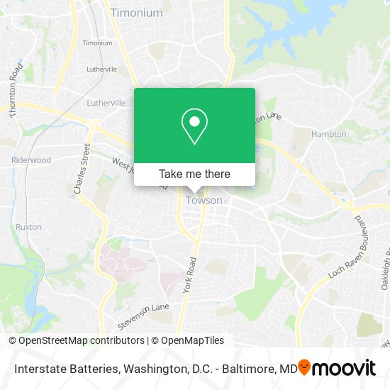 Interstate Batteries map