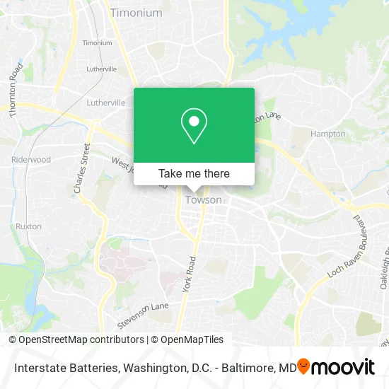 Interstate Batteries map