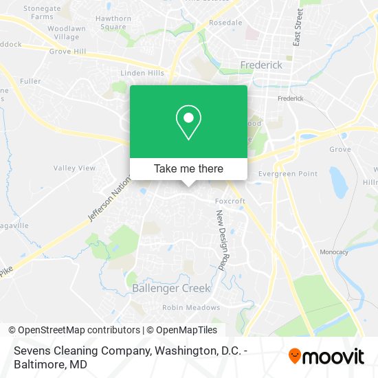 Sevens Cleaning Company map