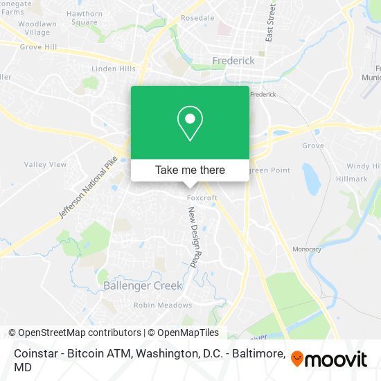 Mapa de Coinstar - Bitcoin ATM