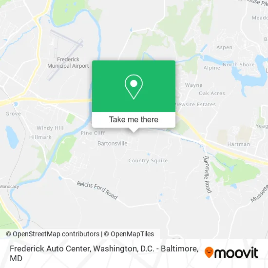 Frederick Auto Center map