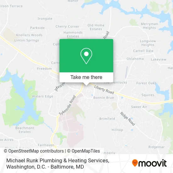 Michael Runk Plumbing & Heating Services map