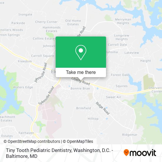 Mapa de Tiny Tooth Pediatric Dentistry
