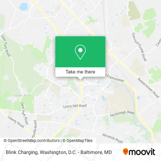 Blink Charging map
