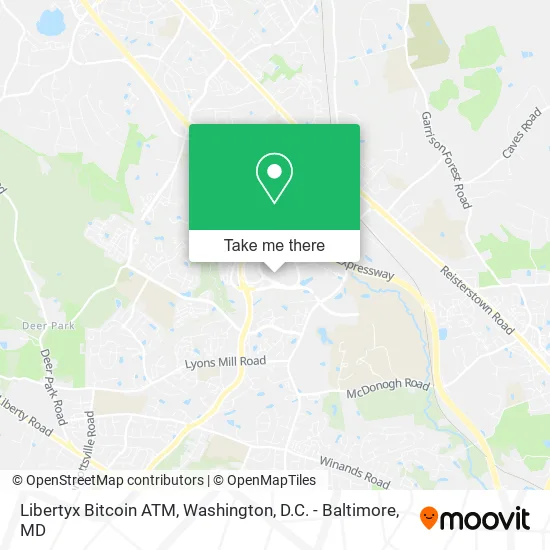 Mapa de Libertyx Bitcoin ATM