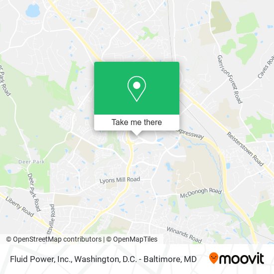 Mapa de Fluid Power, Inc.