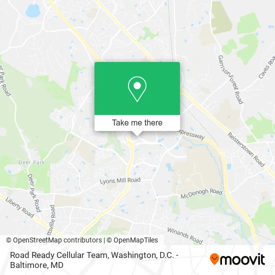Mapa de Road Ready Cellular Team