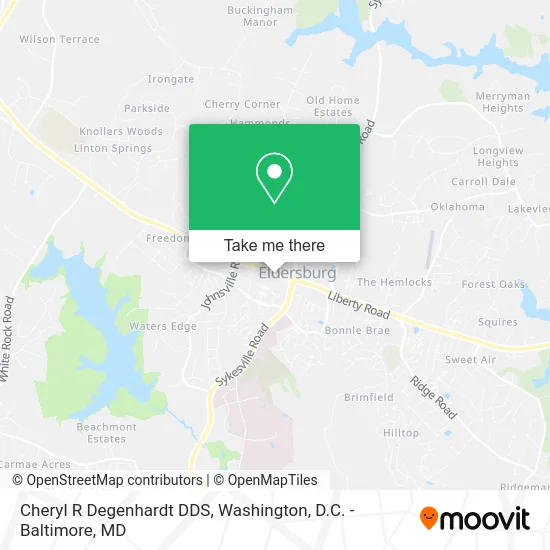 Cheryl R Degenhardt DDS map