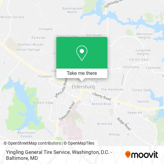 Yingling General Tire Service map
