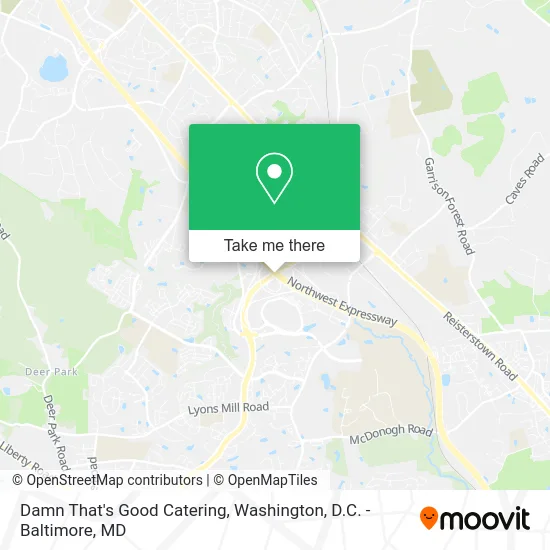 Damn That's Good Catering map