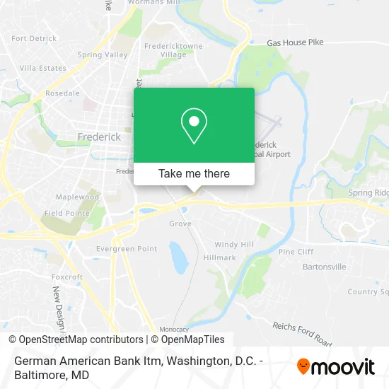 German American Bank Itm map