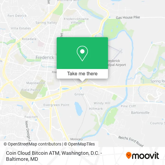 Mapa de Coin Cloud Bitcoin ATM