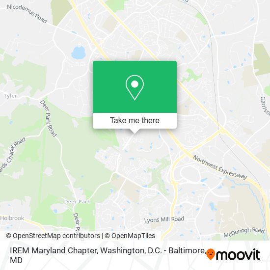 IREM Maryland Chapter map