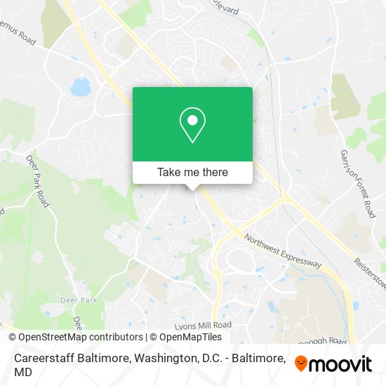 Careerstaff Baltimore map
