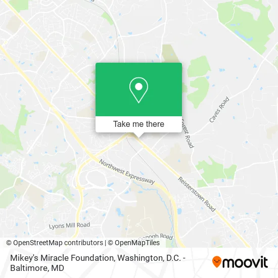Mikey's Miracle Foundation map