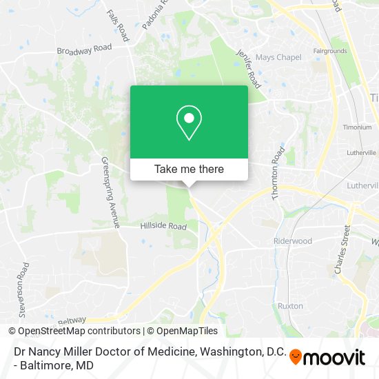 Dr Nancy Miller Doctor of Medicine map