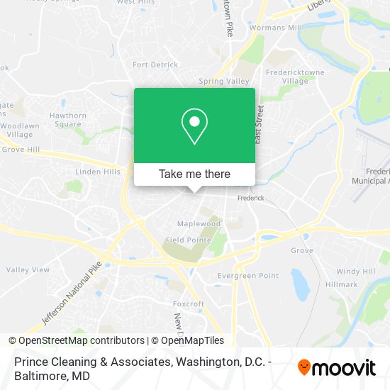 Prince Cleaning & Associates map