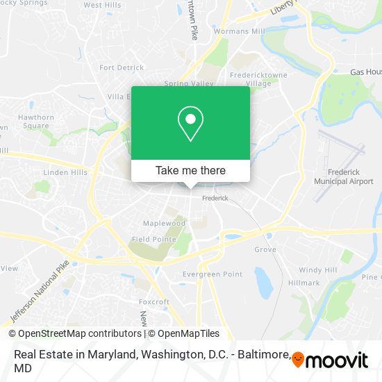 Mapa de Real Estate in Maryland