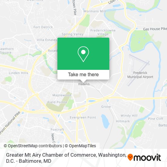 Greater Mt Airy Chamber of Commerce map