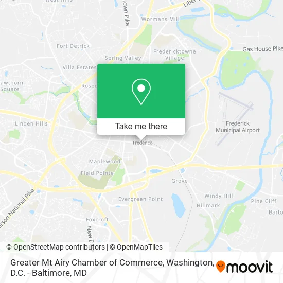Greater Mt Airy Chamber of Commerce map