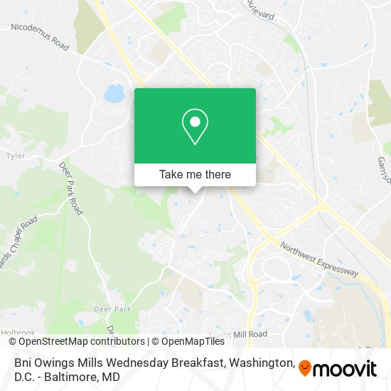 Mapa de Bni Owings Mills Wednesday Breakfast