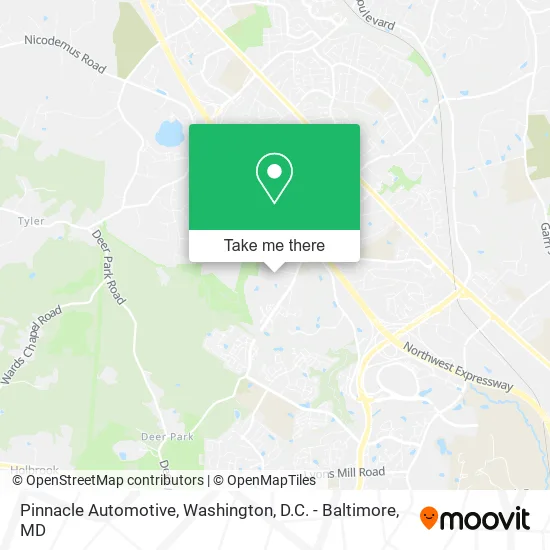 Pinnacle Automotive map