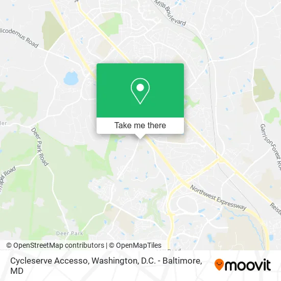 Cycleserve Accesso map