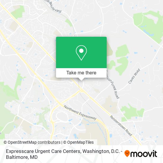 Mapa de Expresscare Urgent Care Centers