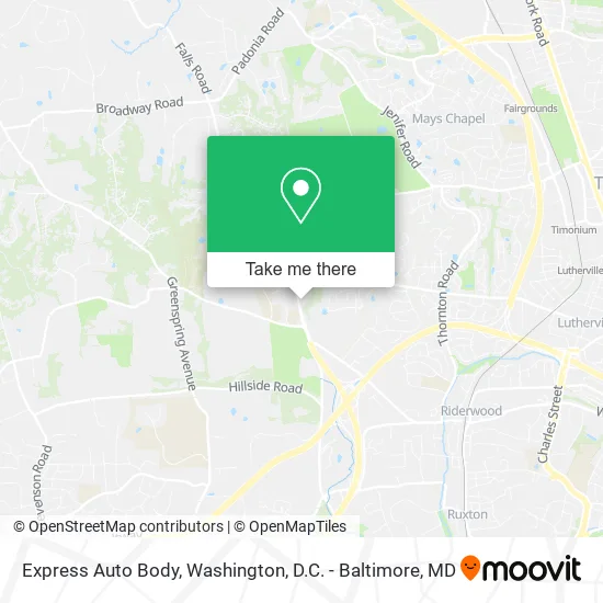 Express Auto Body map