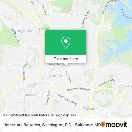 Interstate Batteries map