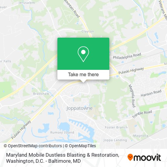 Maryland Mobile Dustless Blasting & Restoration map