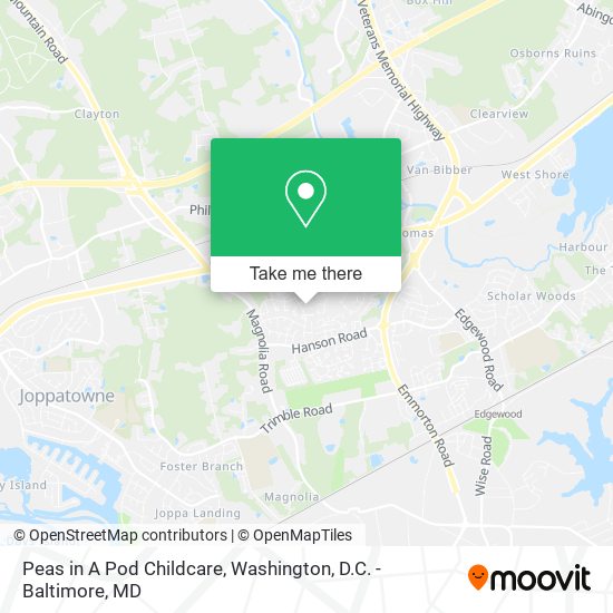 Peas in A Pod Childcare map