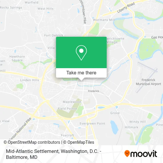 Mid-Atlantic Settlement map