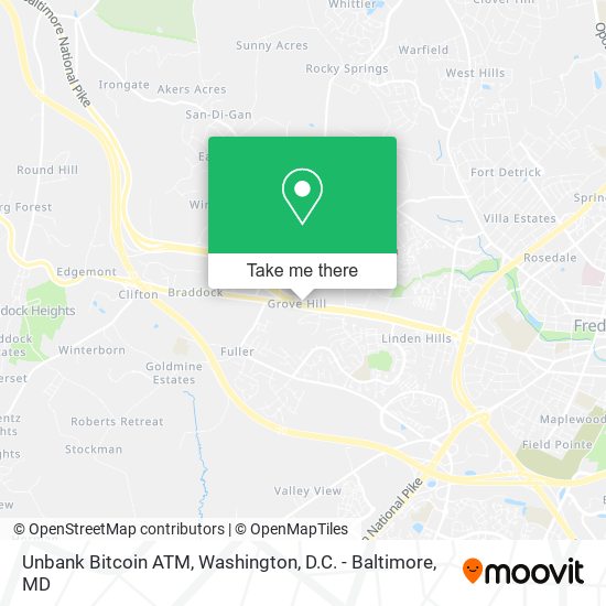 Unbank Bitcoin ATM map