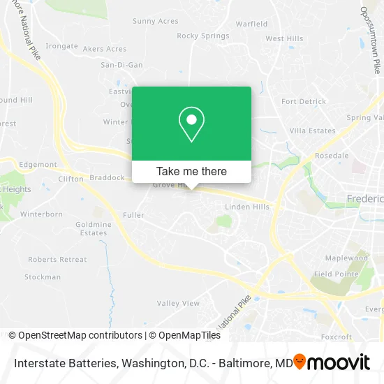 Mapa de Interstate Batteries