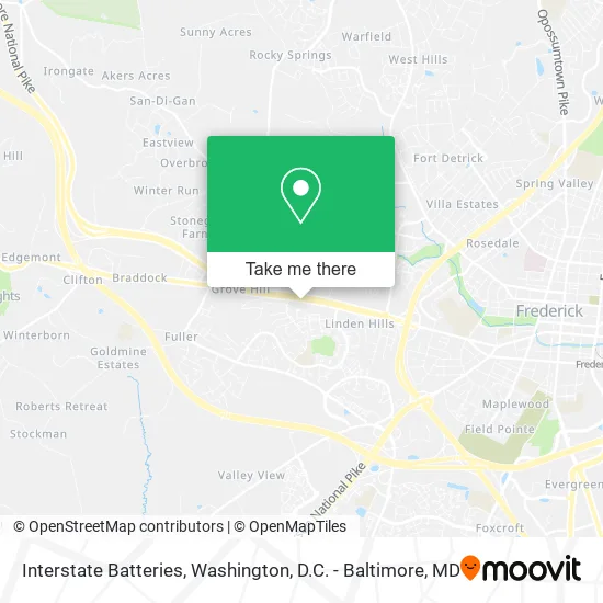 Interstate Batteries map