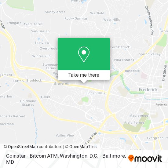 Mapa de Coinstar - Bitcoin ATM