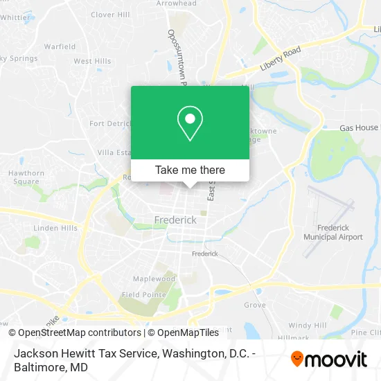 Jackson Hewitt Tax Service map