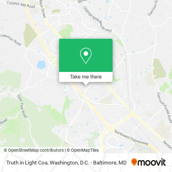Truth in Light Coa map