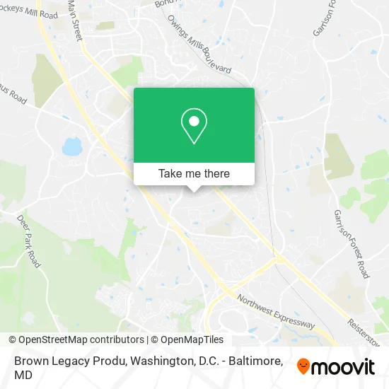 Brown Legacy Produ map