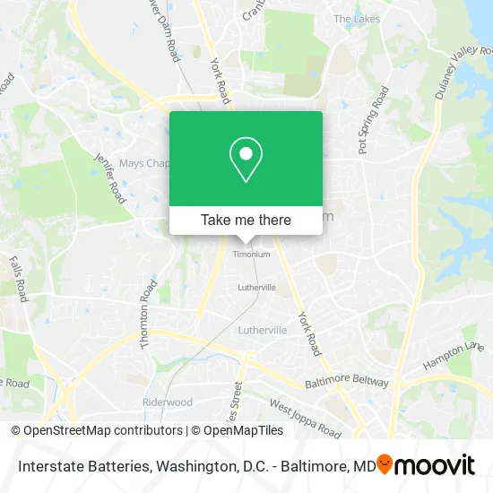Interstate Batteries map
